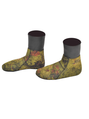 Носки Anatomic 7мм лайкра/открытая пора зеленый камуфляж